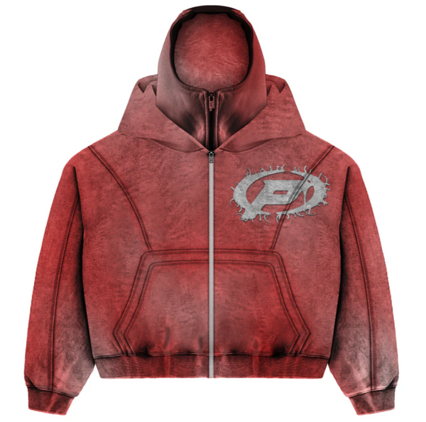 Prestige Ski Mask Hoodie – Red