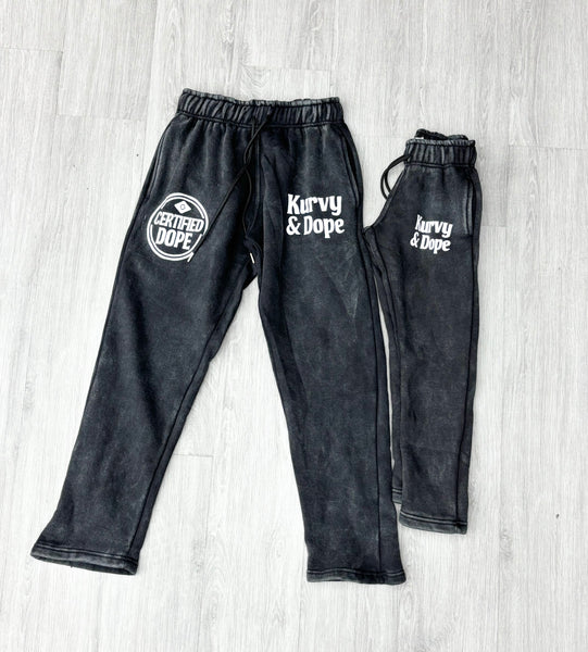 Kurvy & Dope™ Street Joggers – Black