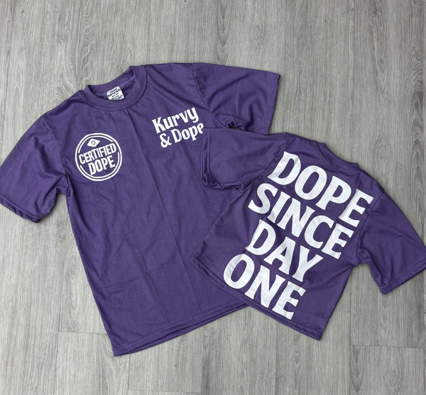 Dope Since Day One™ Tee – Kurvy & Dope (Purple)