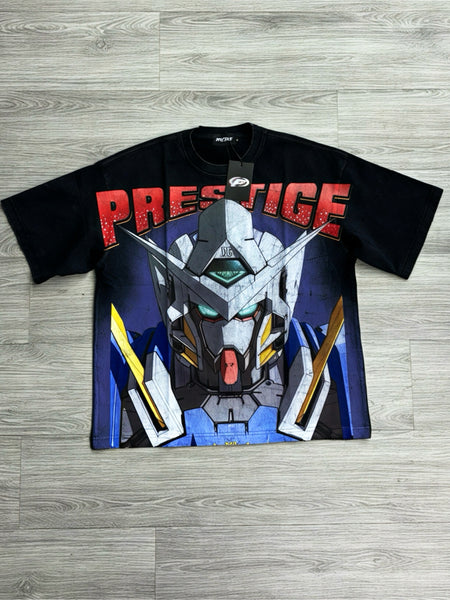 Prestige Warrior Graphic Tee – Black/Blue